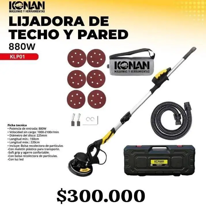 Lijadora de techo y pared konan
