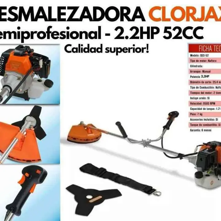 Desmalezadora clorjax 52cc 2da marca de Omaha