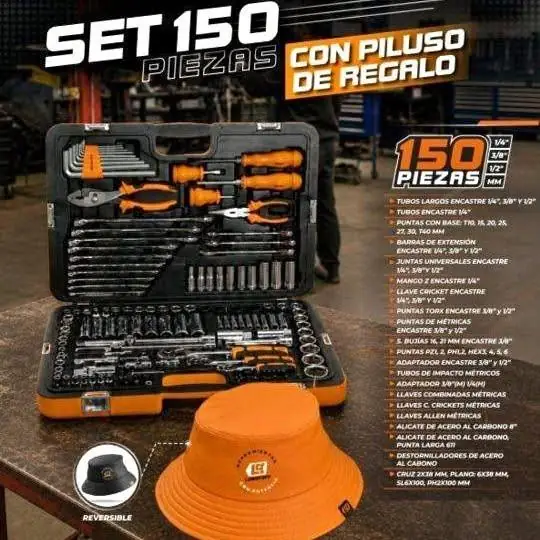 Set 150 piezas racing lusqtoff