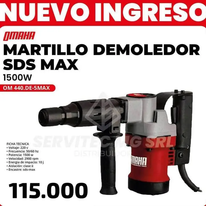 Demoledor Omaha 1500 watts