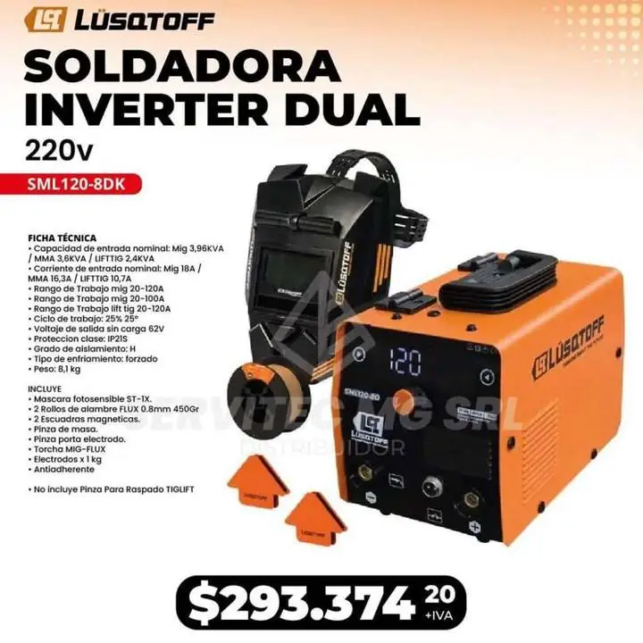 Soldadora dual con kit