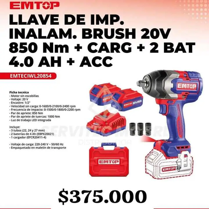 Llave de impacto 850 NM