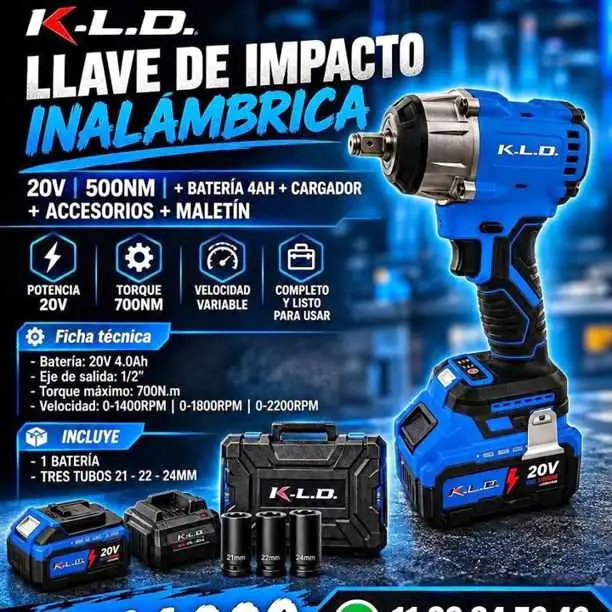Llave de. impacto kld 700NM