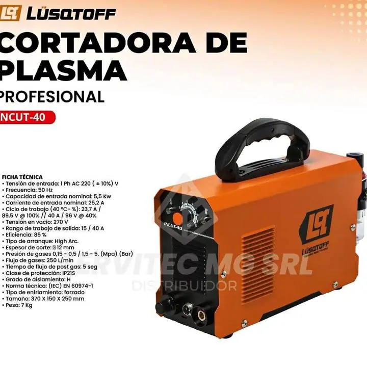 Cortadora plasma invite 40 lusqtoff