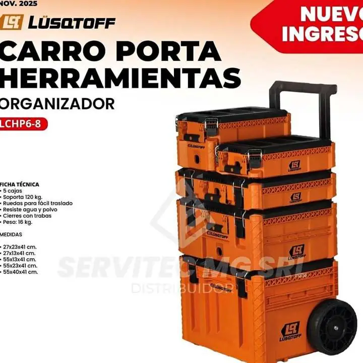 Carro porta herramientas lusqtoff