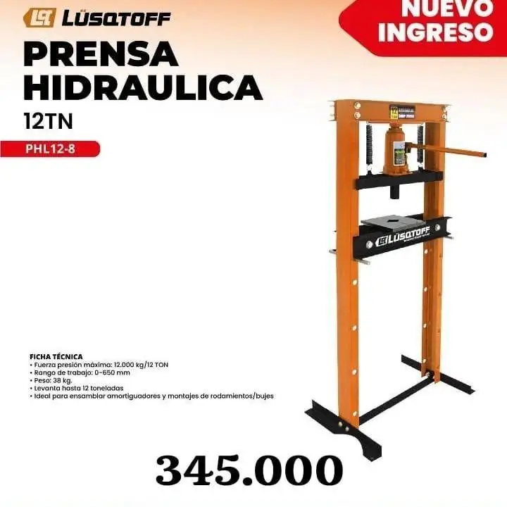 Prensa hidráulica 15 toneladas