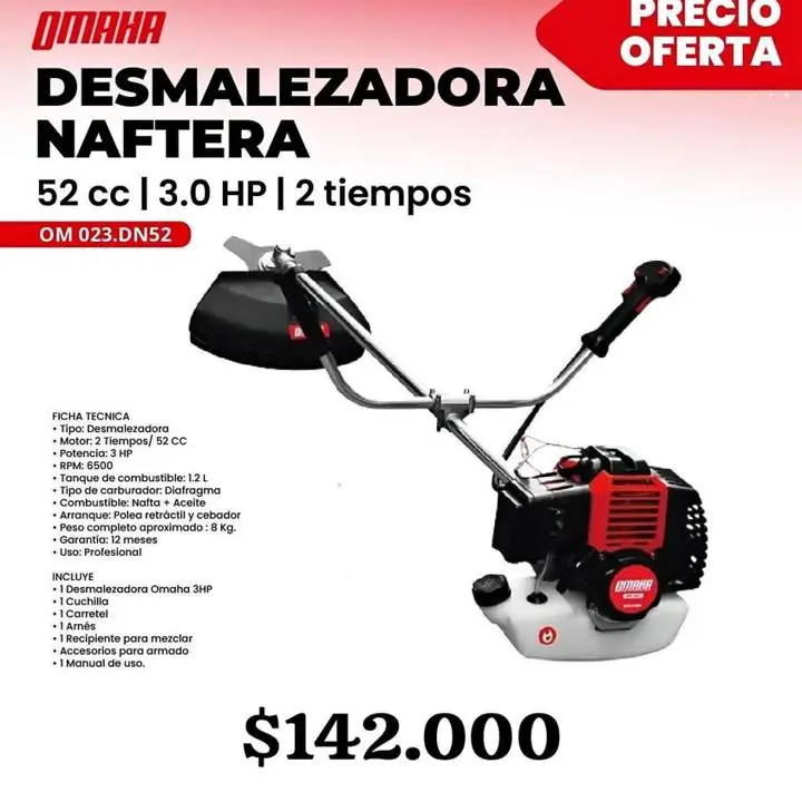 Desmalezadora omaha