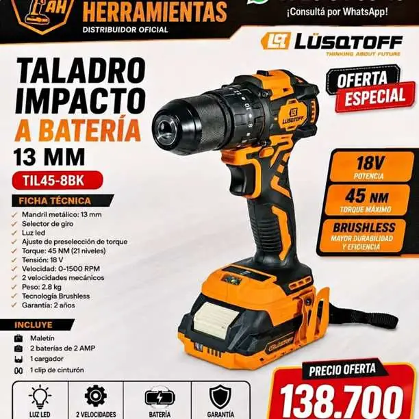 Taladro percutor inalámbrico