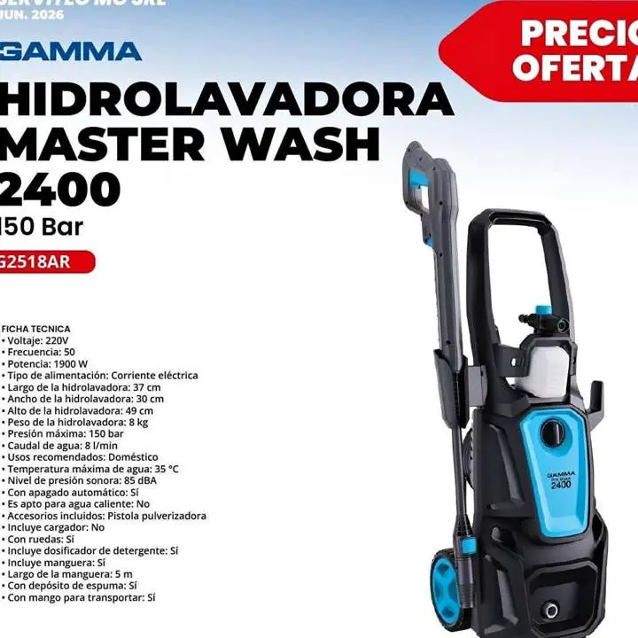 Nueva hidrolavadora gamma