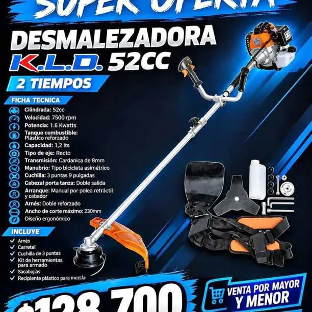 Desmalezadora kld 52cc