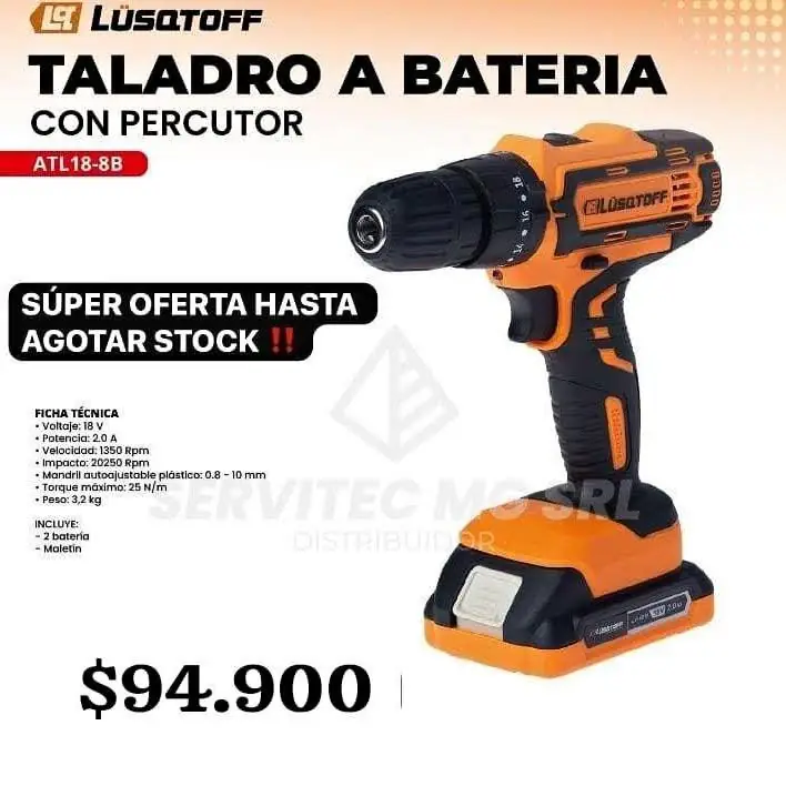 Taladro a batería