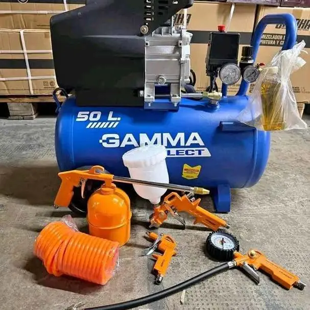 Compresor gama 50 litros más kit lusqtoff