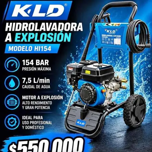 Hidrolavadora explosión de alta presión