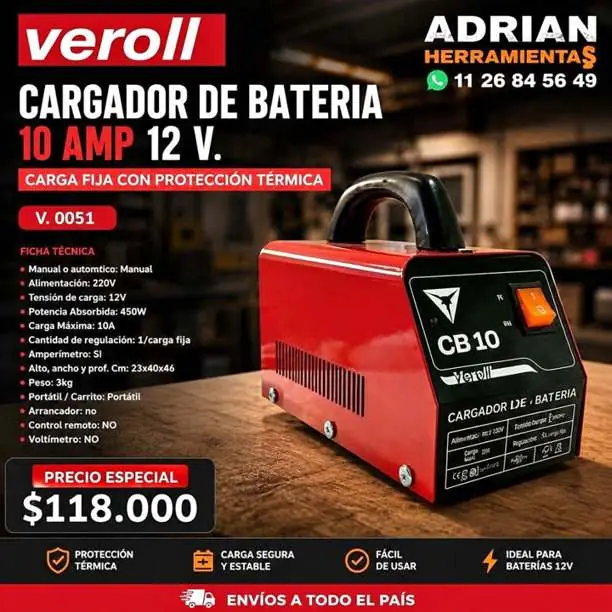 Cargadores de batería veroll