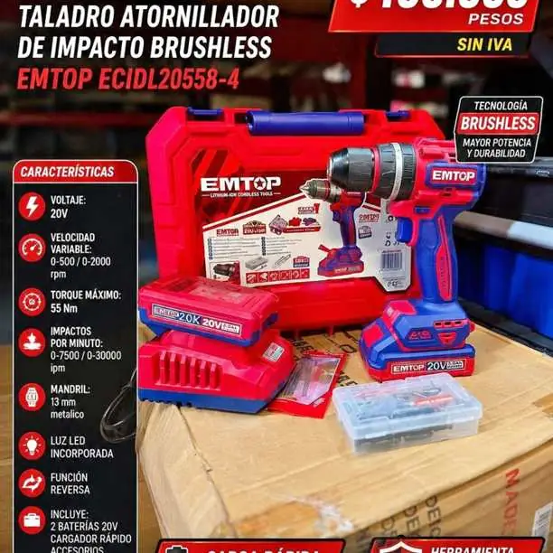 Taladro percutor a batería