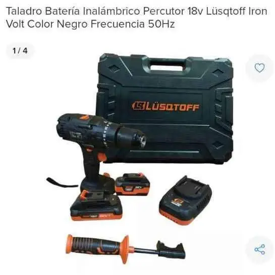 Taladro a batería lusqtoff línea black