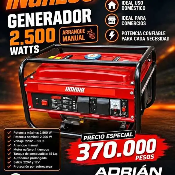 Generador monofásico Omaha