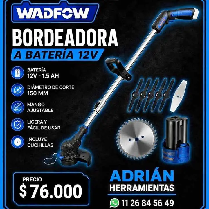 Bordadora a batería wadfow