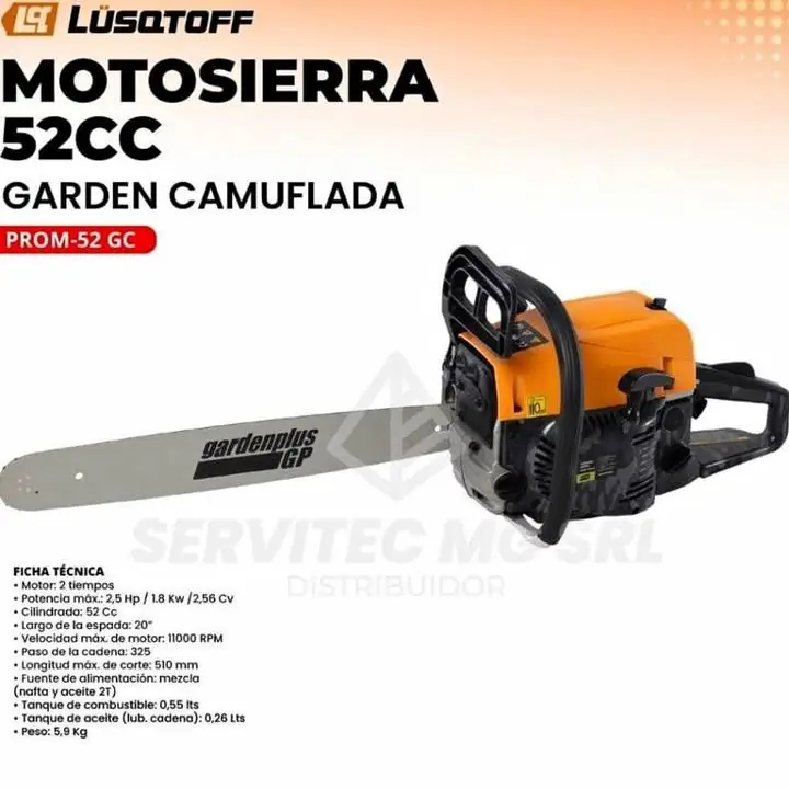 Motosierra lusqtoff garden plus camuflada