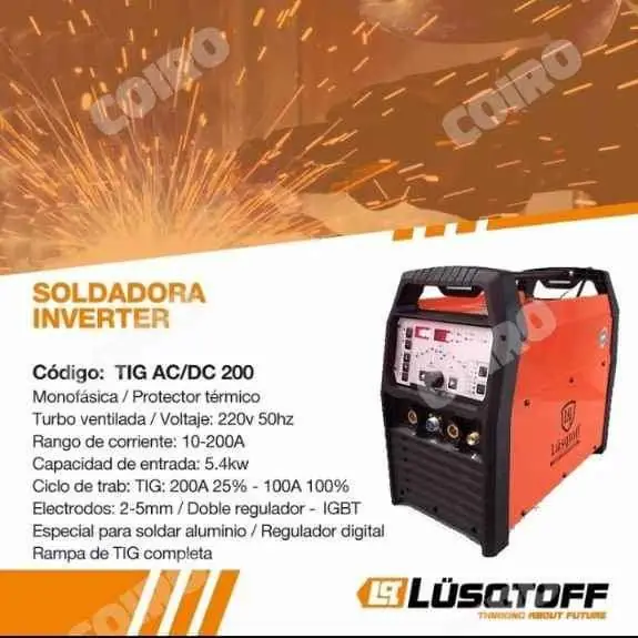 Soldadora dual aluminio