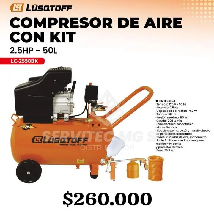50 Litros con kit