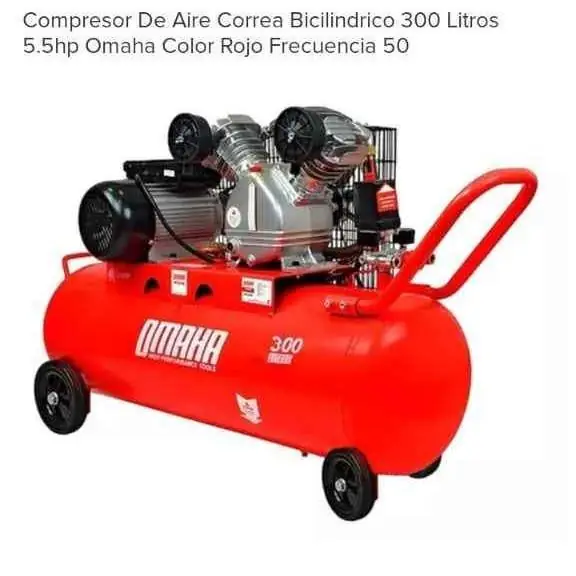 Comprésor 300 litros 6.5 hp omaha trifásico