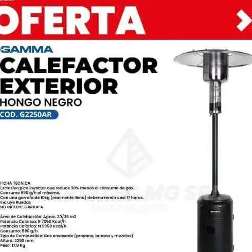 Calefactor de exterior gamma