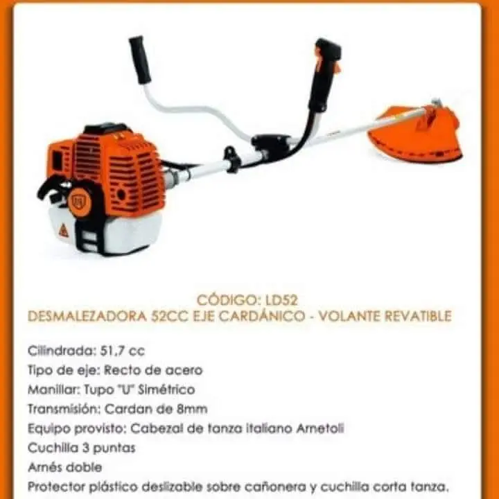 Desmalezadora lusqtoff de 52cc