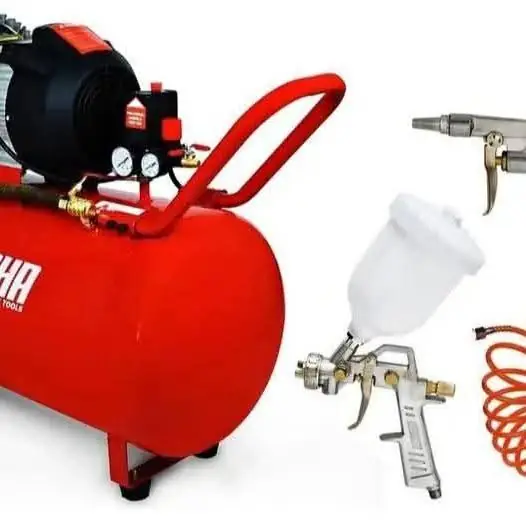 Compresor de aire 100 litros más kit