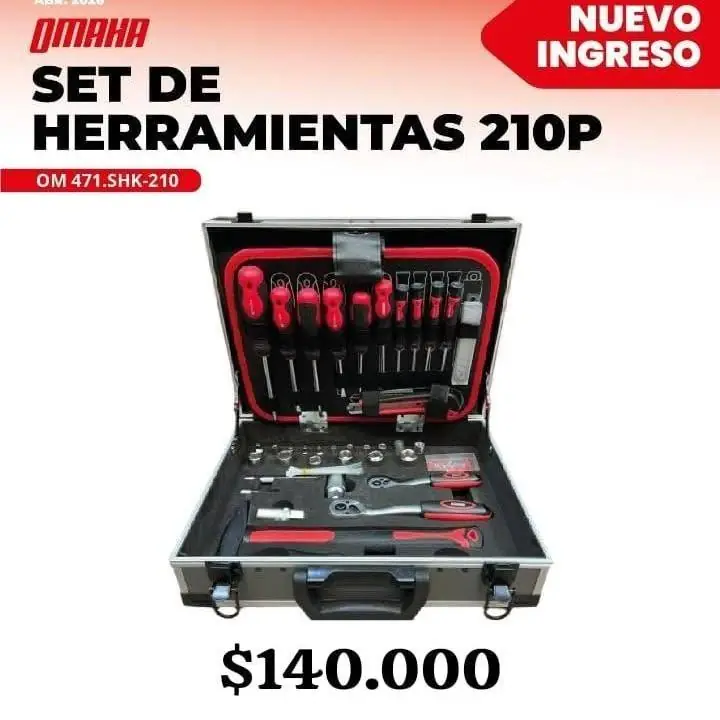 Set de herramientas 210 piezas