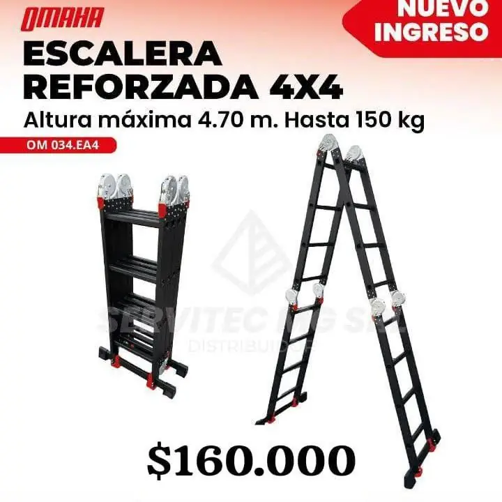 Escalera 4x4 reforzada