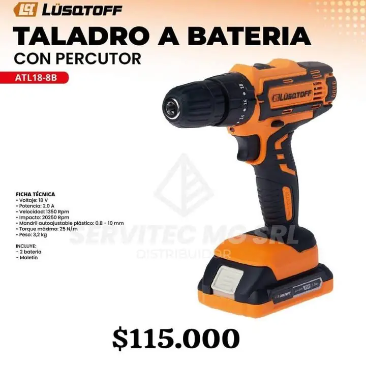 Taladro a batería