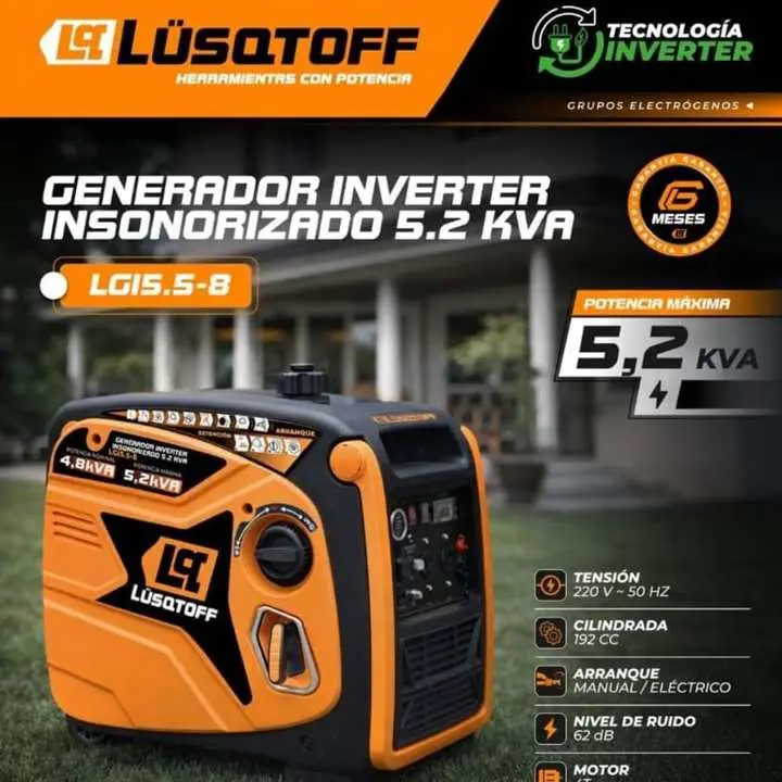Generador monofásico 5.2 kva y 7