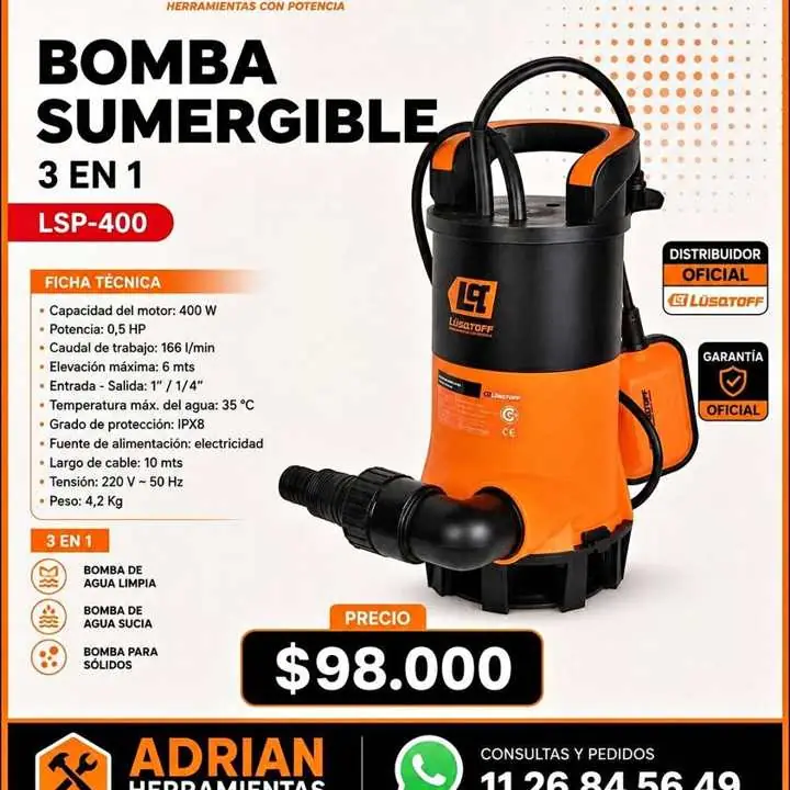 Bomba sumergible lusqtoff