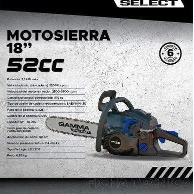 Motosierra gamma