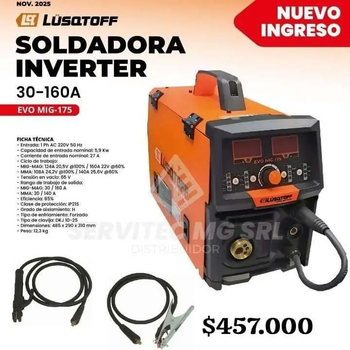 Soldador inverter 3 en 1