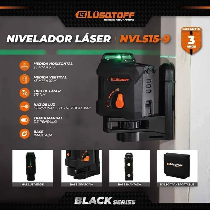 Nivel láser lusqtoff línea black