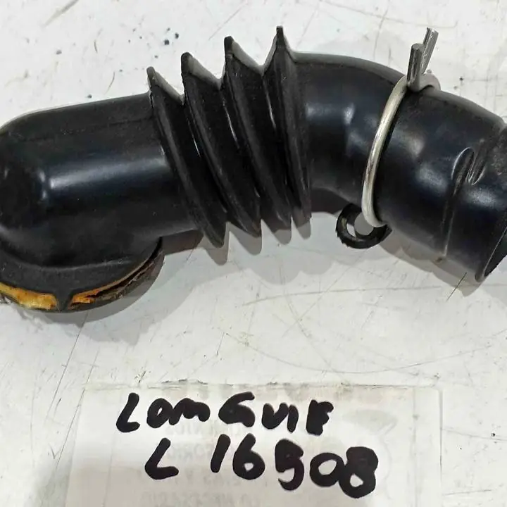 Goma codo salida de cuba a jabonera de lavarropas longvie L