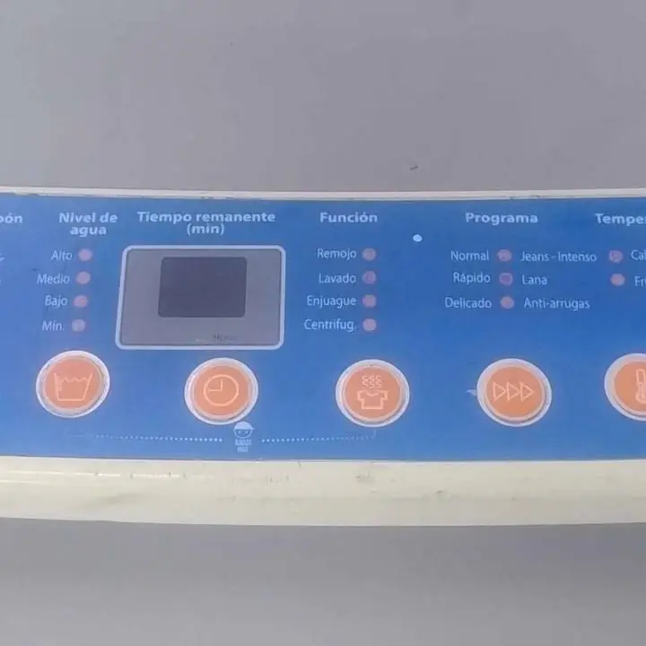 Frente panel de lavarropas Philco ph708