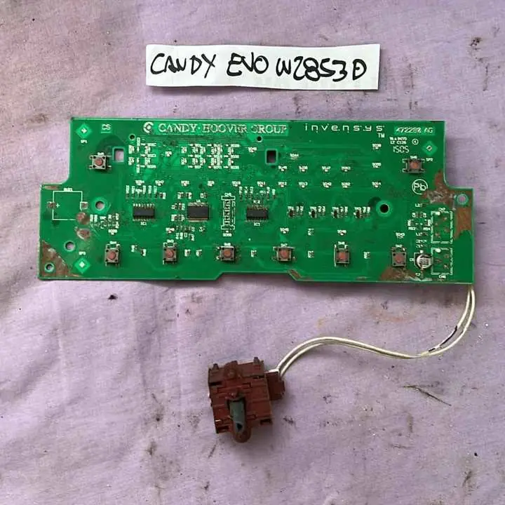 Plaqueta electronica funcionando de lavarropas candy EVOT w2853D