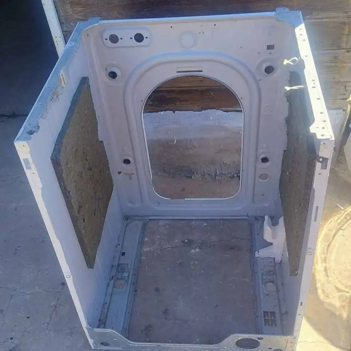 Carcaza gabinete parte trasera de lavarropas Samsung WW90J5