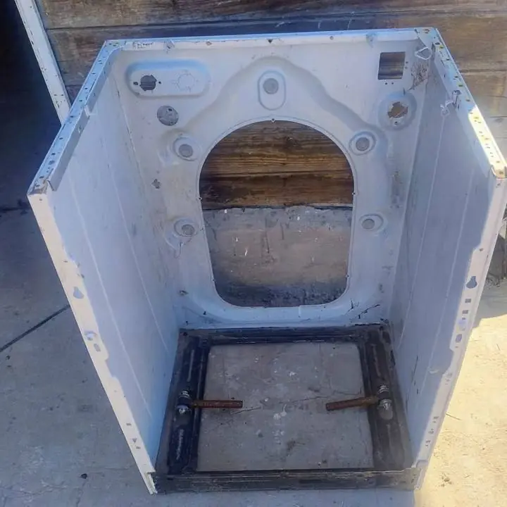 Carcaza gabinete parte trasera de lavarropas white Westinghouse 6kg