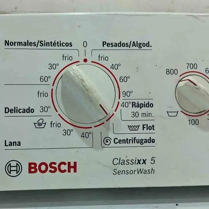 Frente panel de lavarropas Bosch clasixx 5