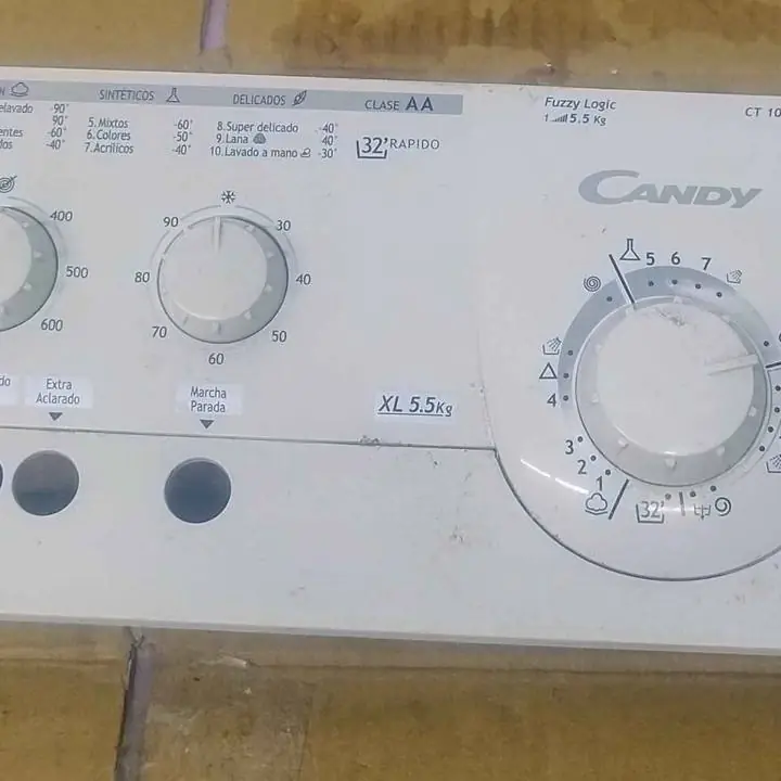 Frente panel de lavarropas candy CT 105