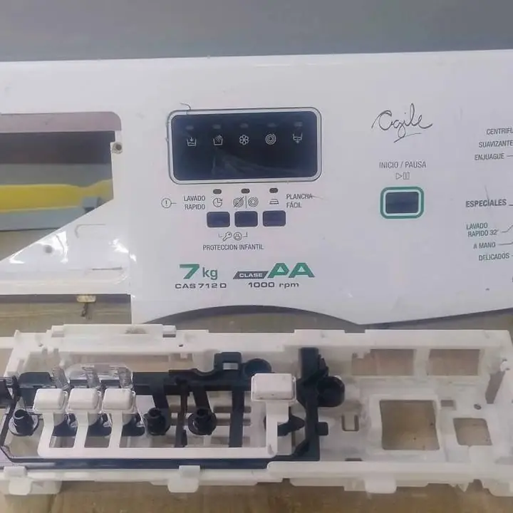 Frente panel de lavarropas candy agile cas 712