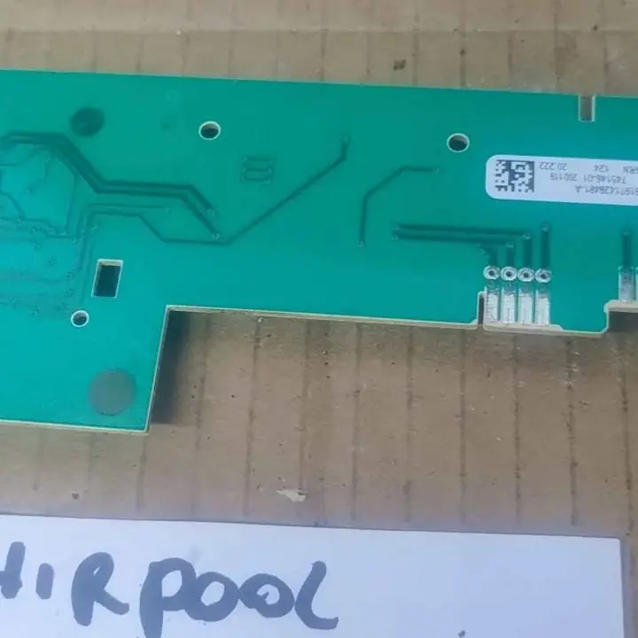 Plaqueta display visor de lavarropas Whirlpool WCS60ZB