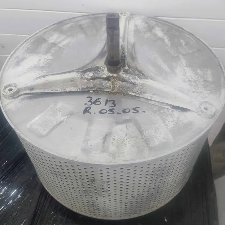 Tacho tambor con eje de lavarropas Longvie L 3613, eje rulemanes 05 05