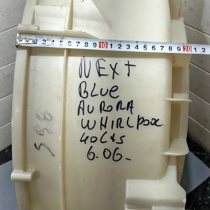 Cuba trasera de lavarropas drean blue next Whirlpool 6.06 de 40lts