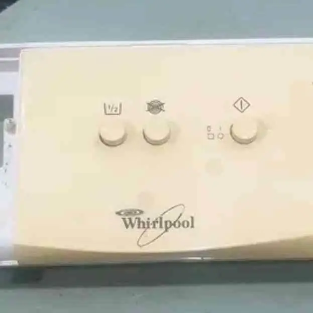 Frente panel de lavarropas Whirlpool AWM 468 beige
