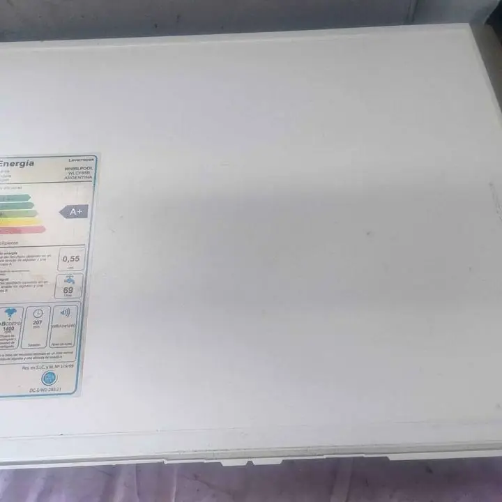 Tapa superior de lavarropas Whirlpool wlcf 85B